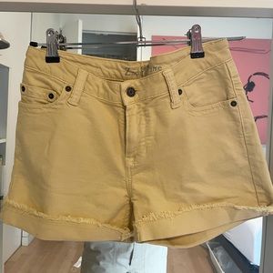ZADIG & VOLTAIRE Light Yellow Jean Shorts